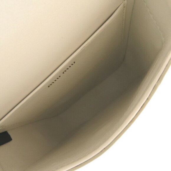 Miu Miu Chain Shoulder Bag White Leather - Picture 5 of 8